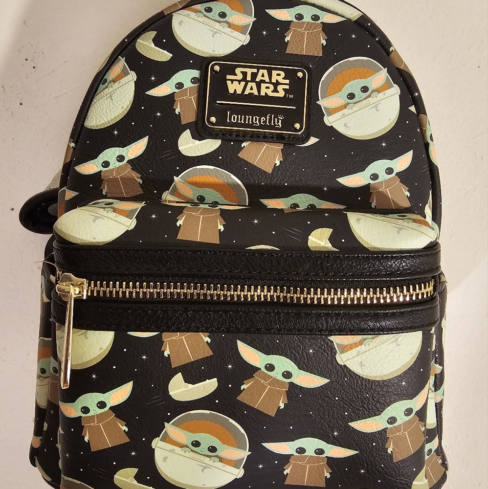 Disney Parks Exclusive Loungfly Baby Yoda Mini Backpack NWT